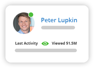 Dashboard with real estate lead generation results