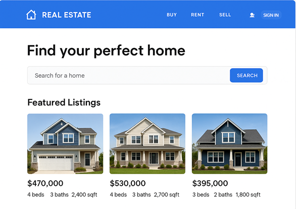 Real Estate Website