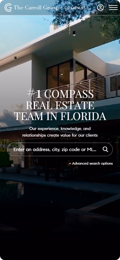Chad Carroll FL Website Mobile