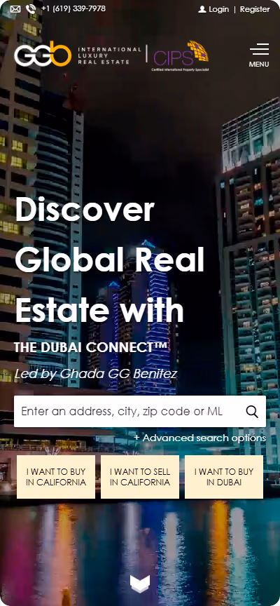 GG Benitez Website Mobile