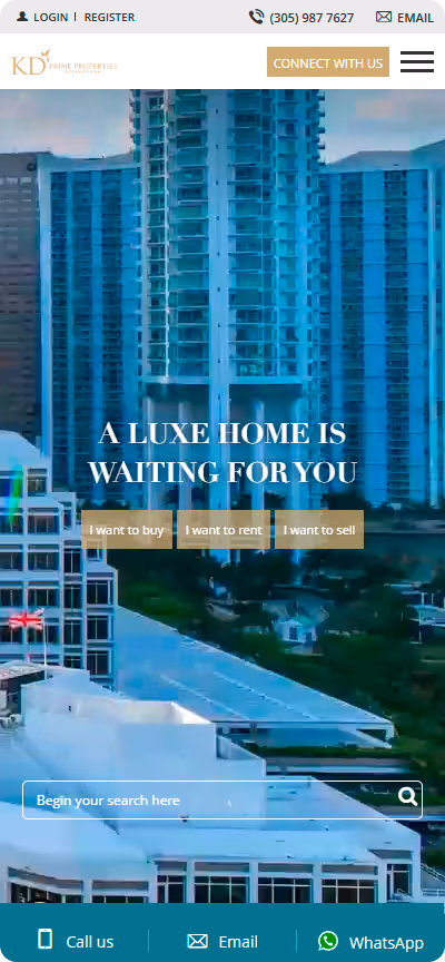 KD Prime Website Mobile