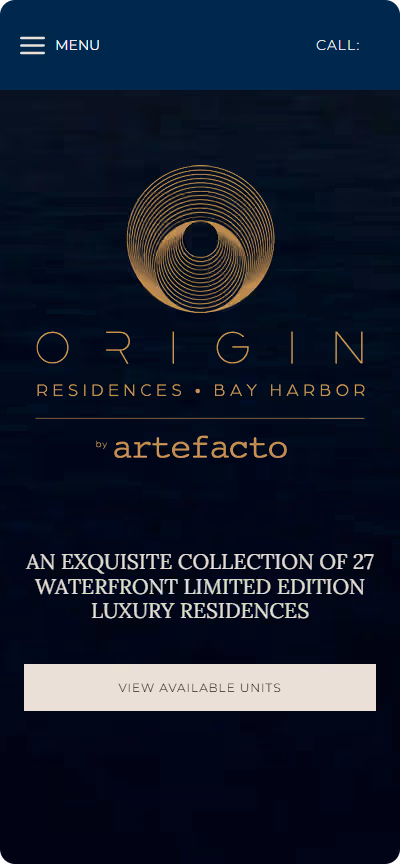 Origin Website Mobile