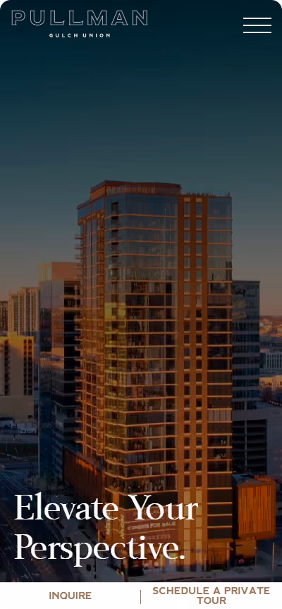 Pullman Website Mobile