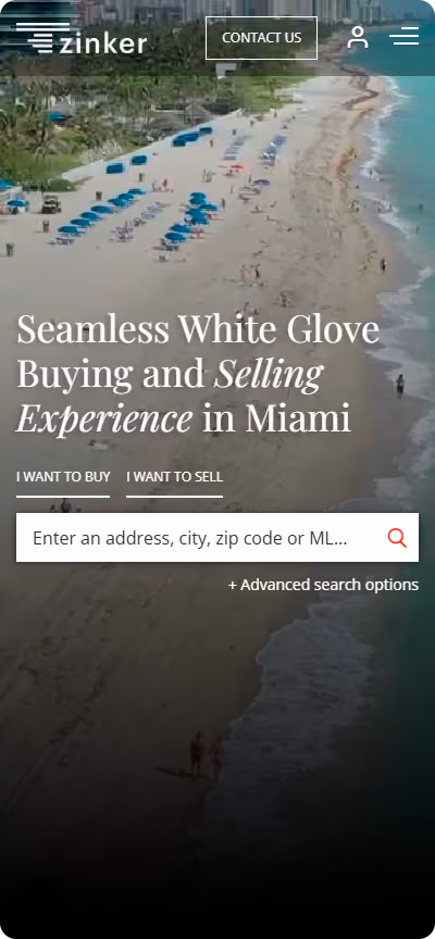 Tzinker Website Mobile