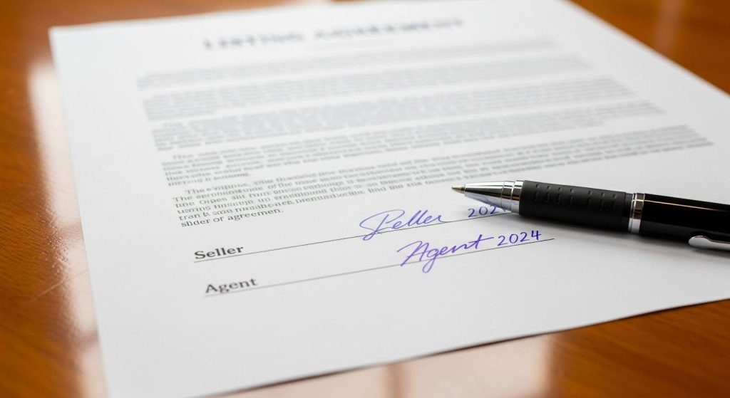Real estate listing agreement generated from online lead