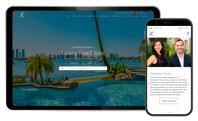 Real estate website lead capture and automated follow-up system