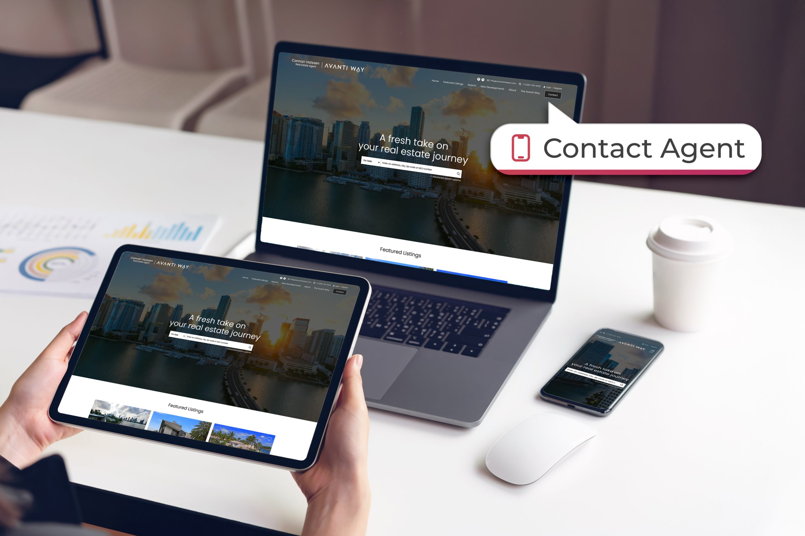 Real estate website launch designed for lead generation