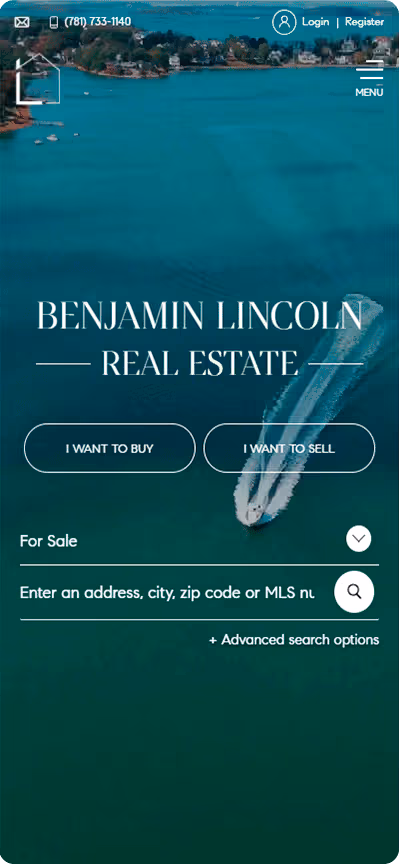 Benjamin Lincoln Website Mobile