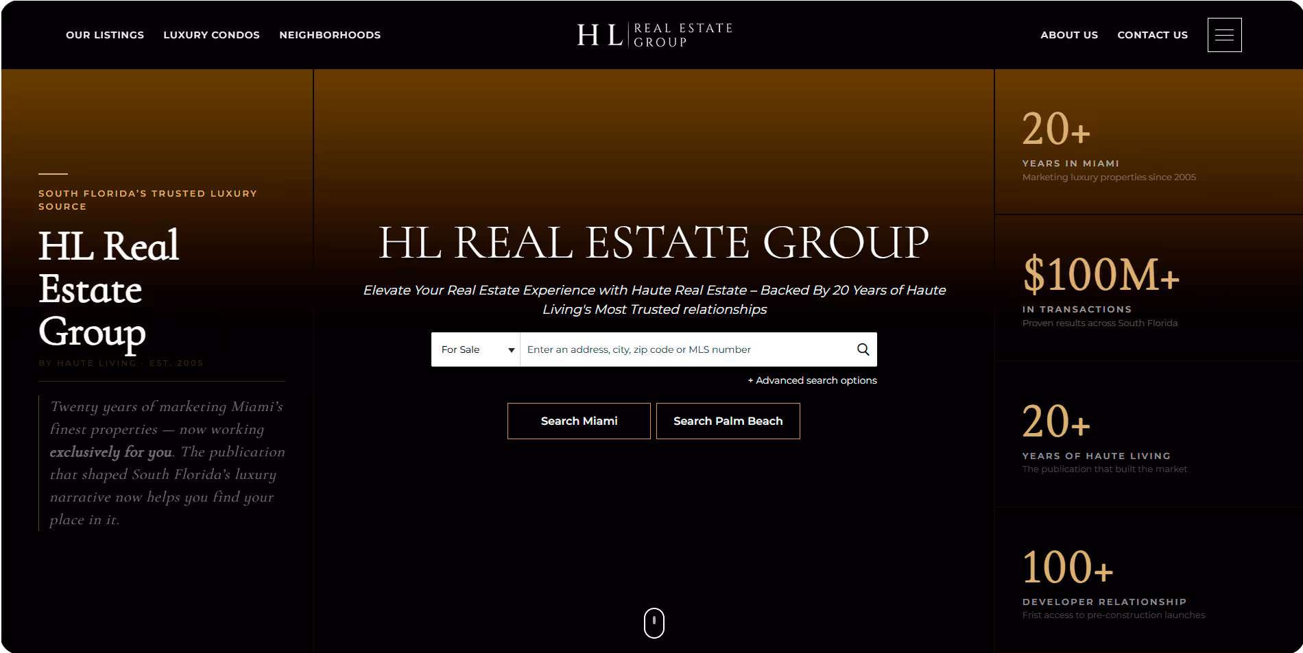 HL Real Estate Group Website