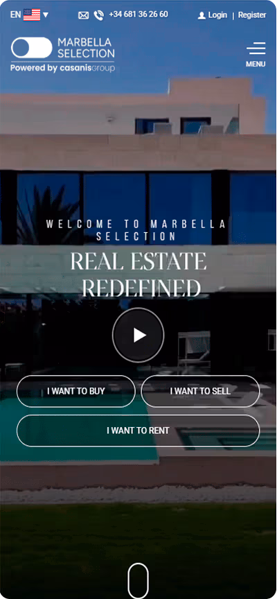 Marbella Selection Website Mobile