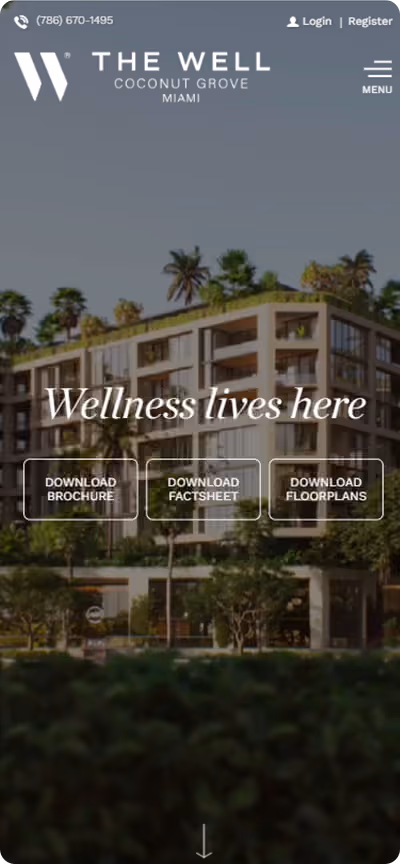 The Well Website Mobile