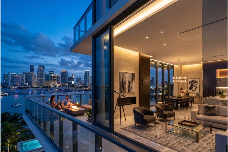 Ultra-high-net-worth luxury penthouse in Miami waterfront development marketed by TREM Group